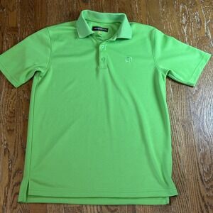Loudmouth‎ Polo Shirt Mens Small Green Golf Athletic Performance 100% Polyester